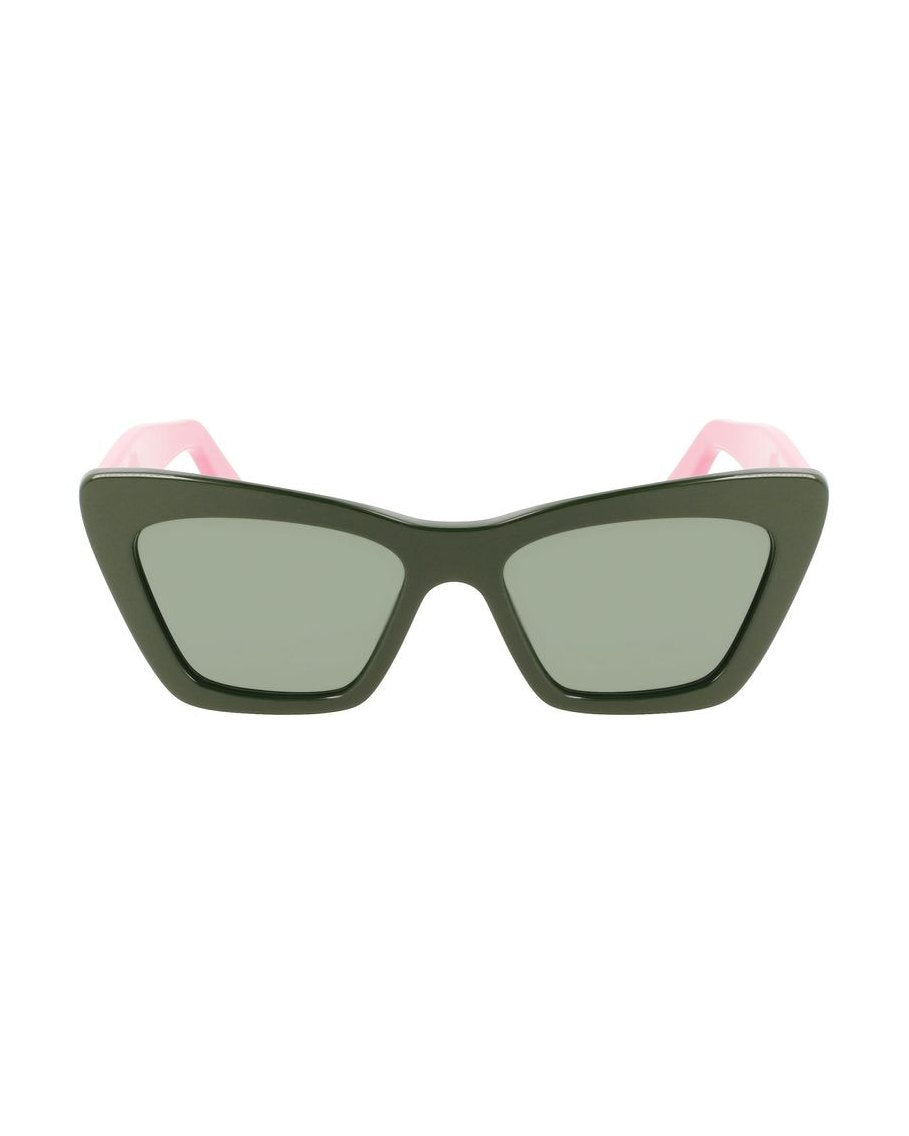 Salvatore Ferragamo Green Acetate Sunglasses Glam Steals