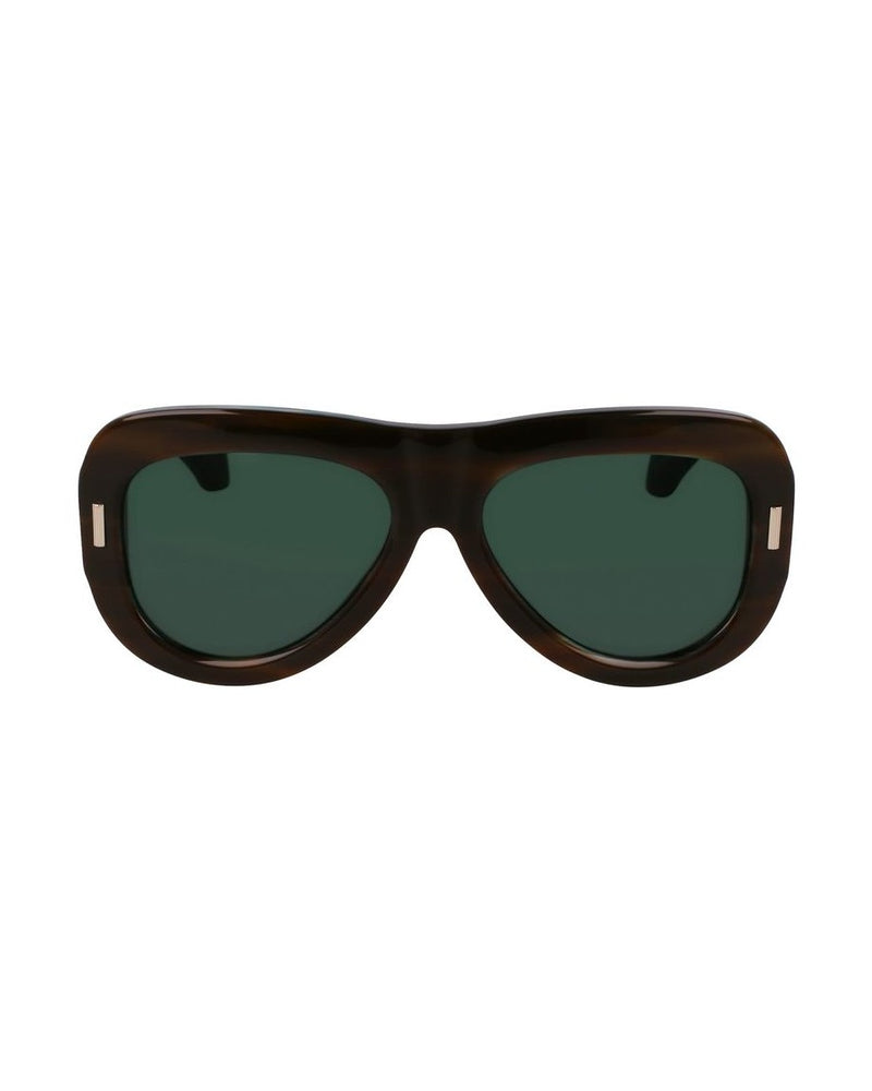 Salvatore Ferragamo Green Acetate Sunglasses Glam Steals