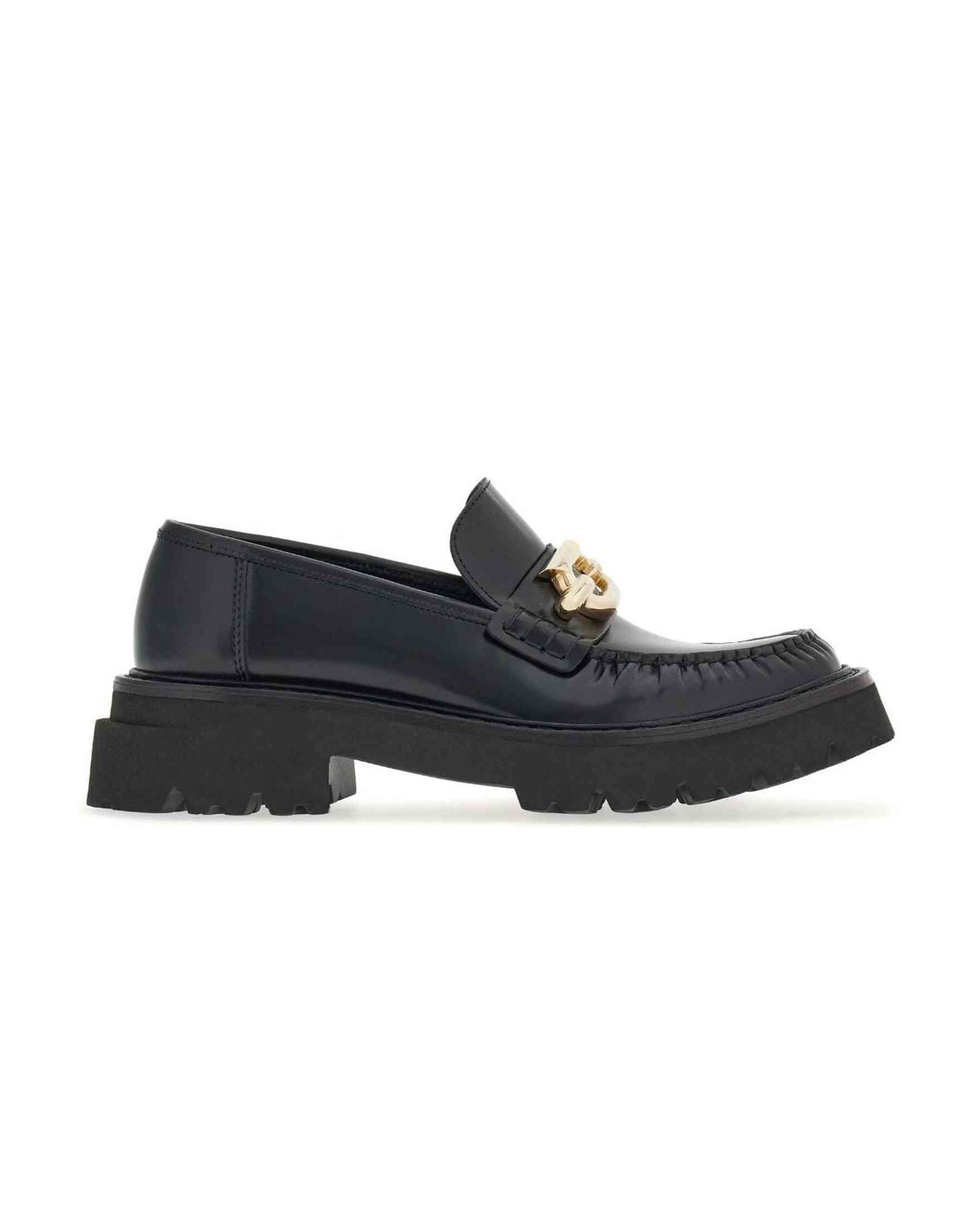 Salvatore Ferragamo Leather Gancini Buckle Loafers Glam Steals