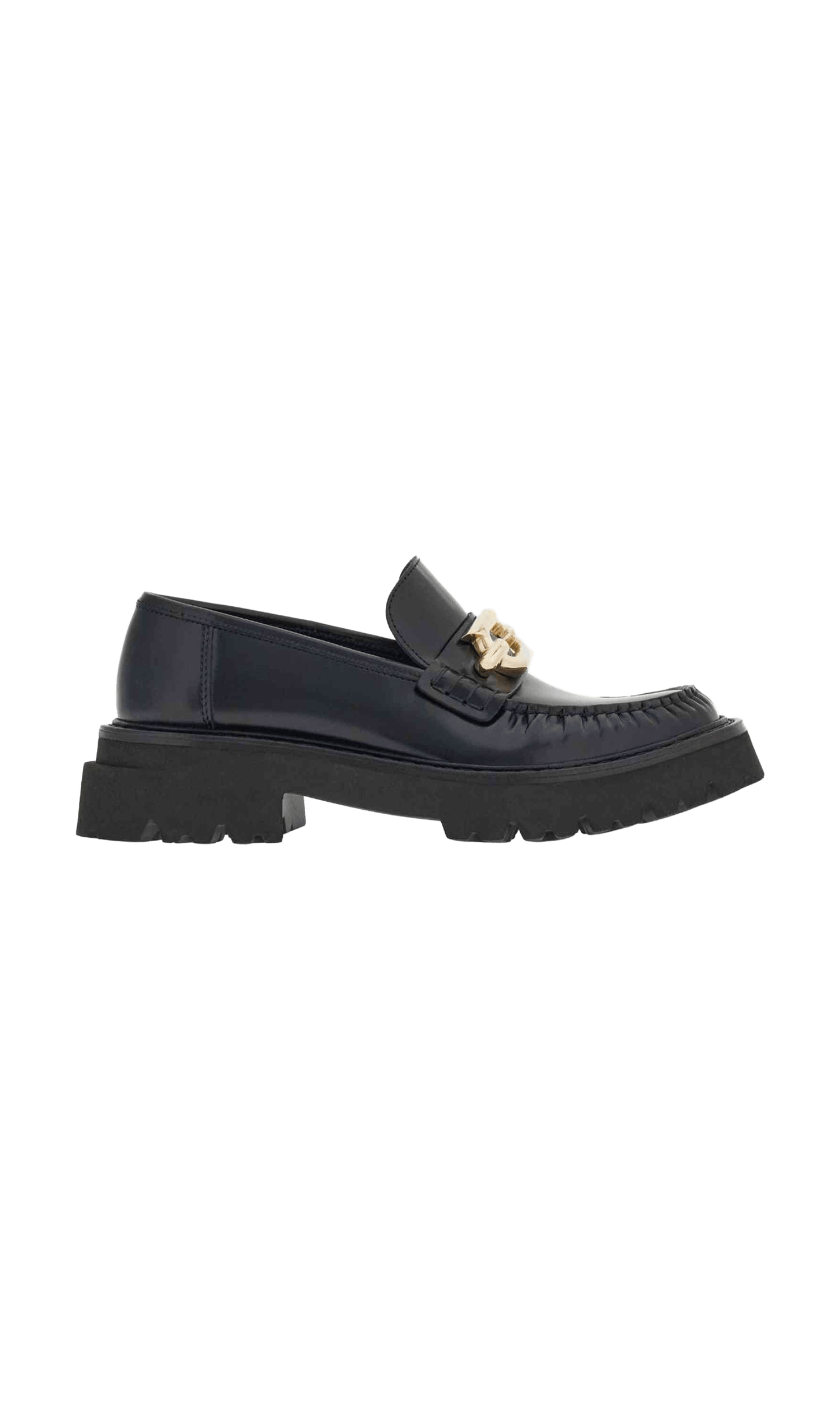 Salvatore Ferragamo Leather Gancini Buckle Loafers Glam Steals