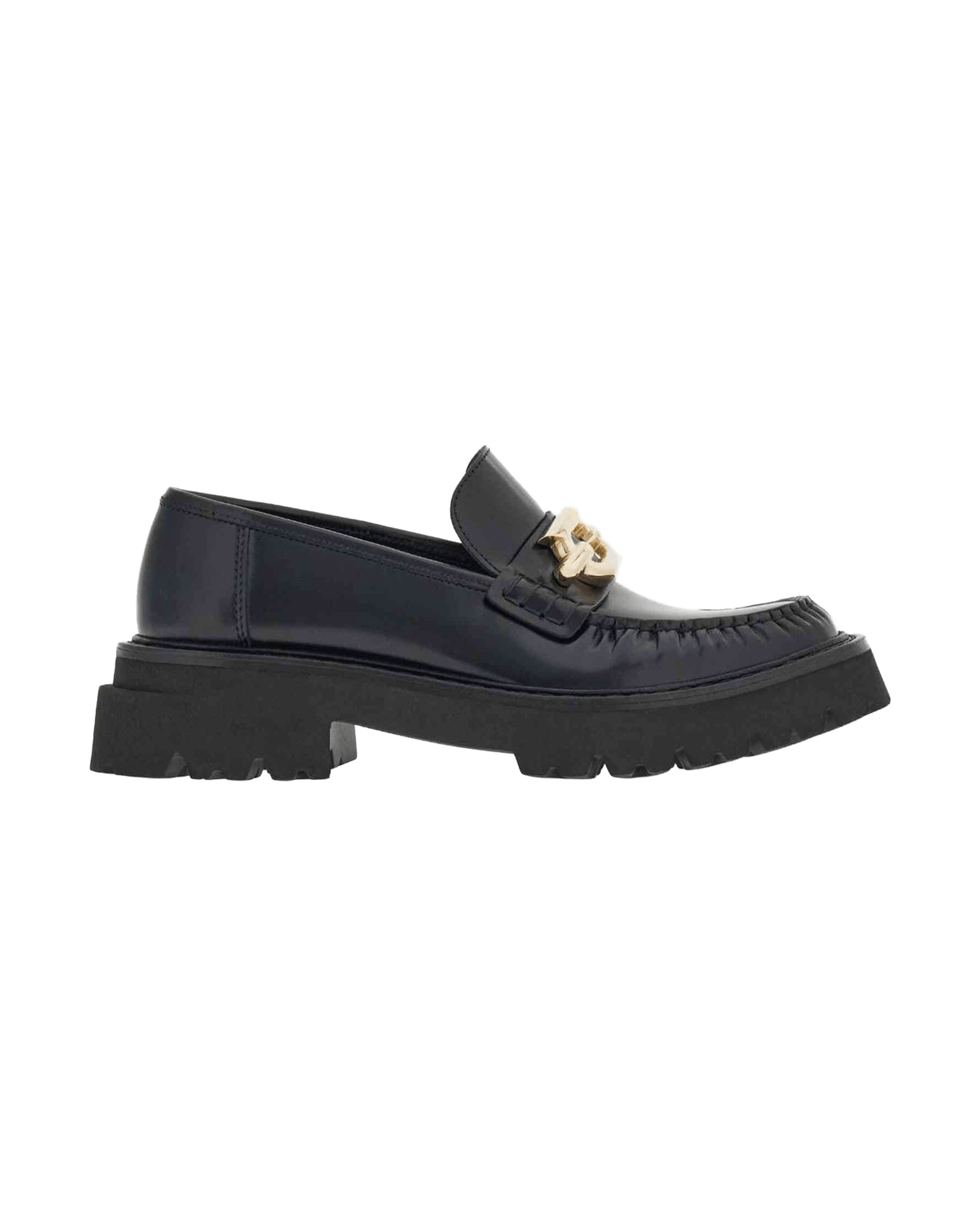 Salvatore Ferragamo Leather Gancini Buckle Loafers Glam Steals