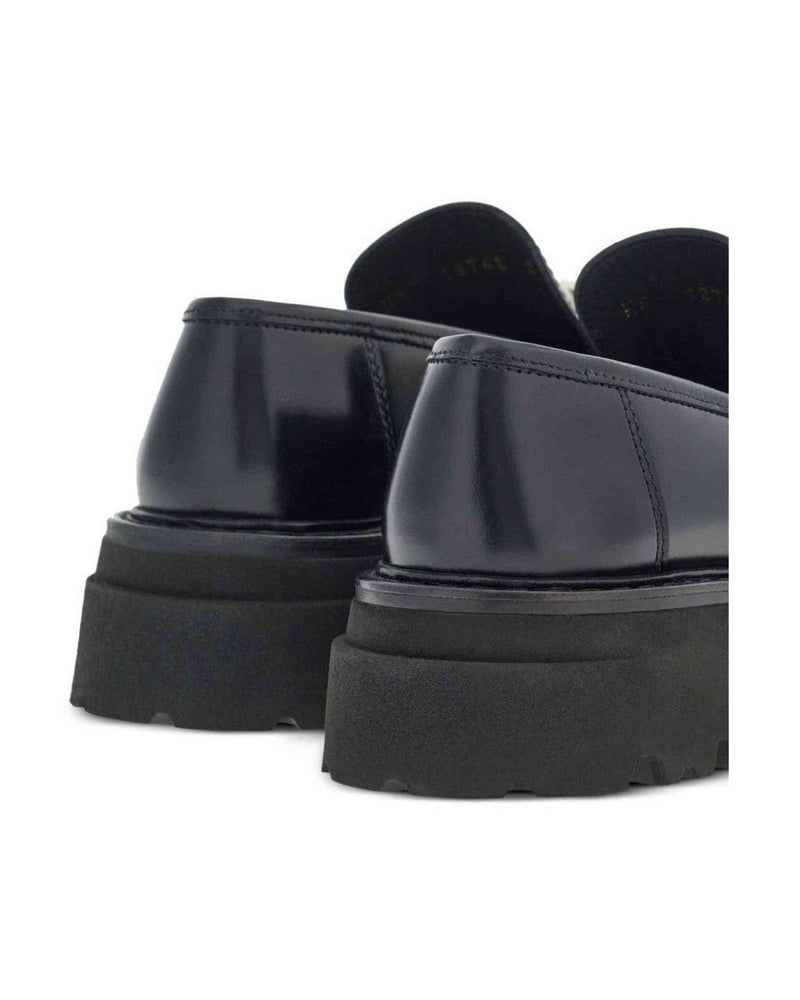 Salvatore Ferragamo Leather Gancini Buckle Loafers Glam Steals