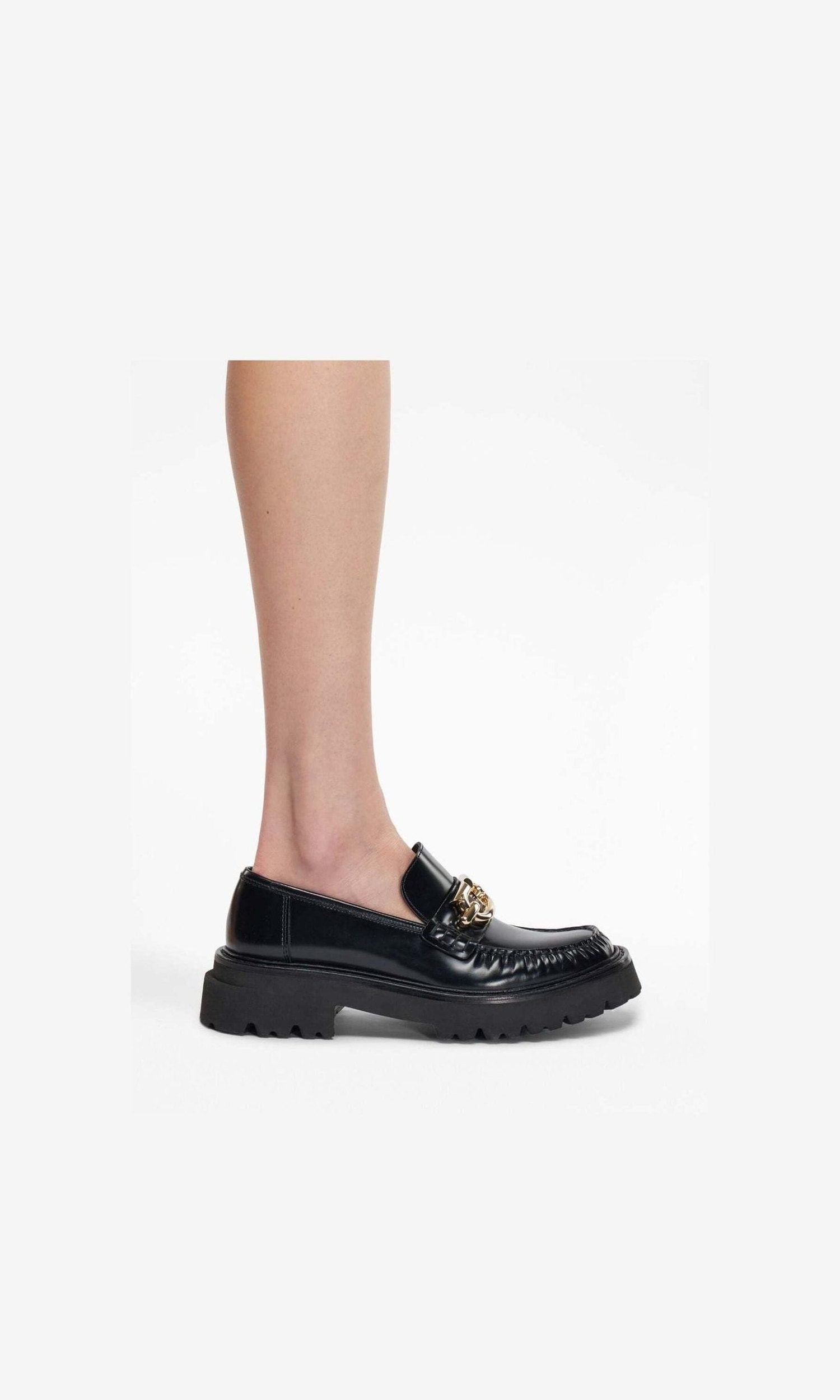 Salvatore Ferragamo Leather Gancini Buckle Loafers Glam Steals