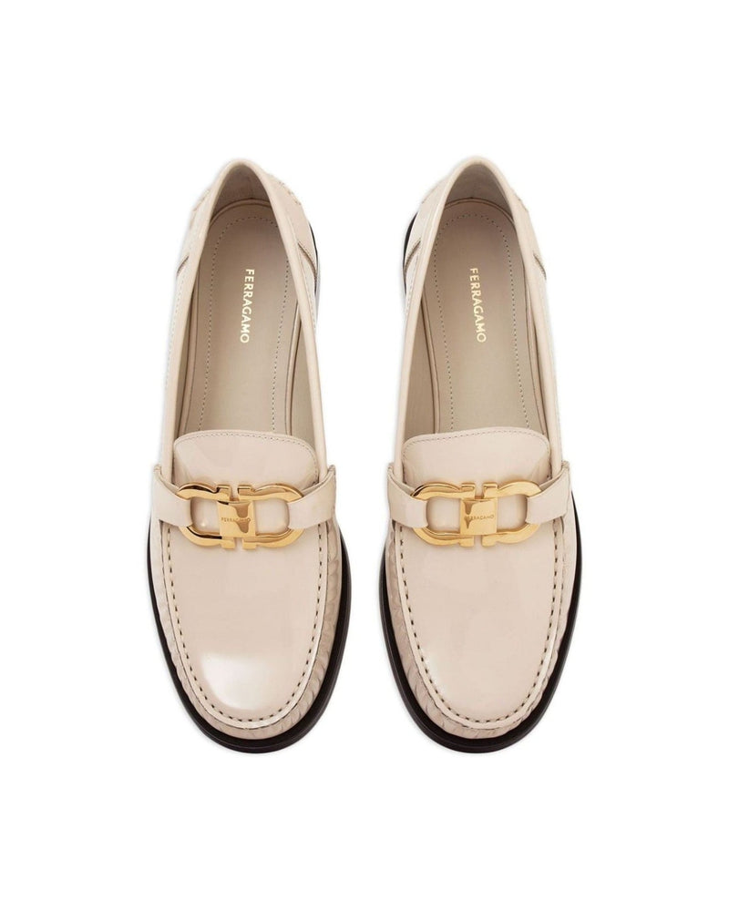 Salvatore Ferragamo Leather Gancini Loafers Glam Steals