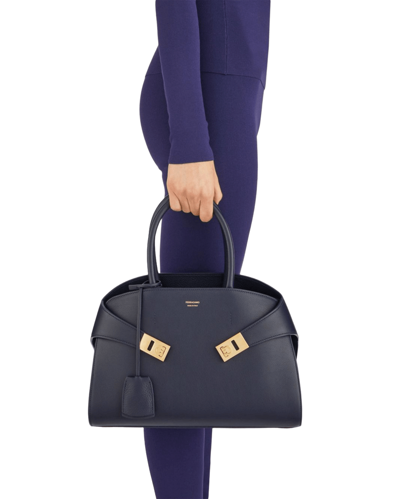 Salvatore Ferragamo Leather Hug Tote Bag Glam Steals