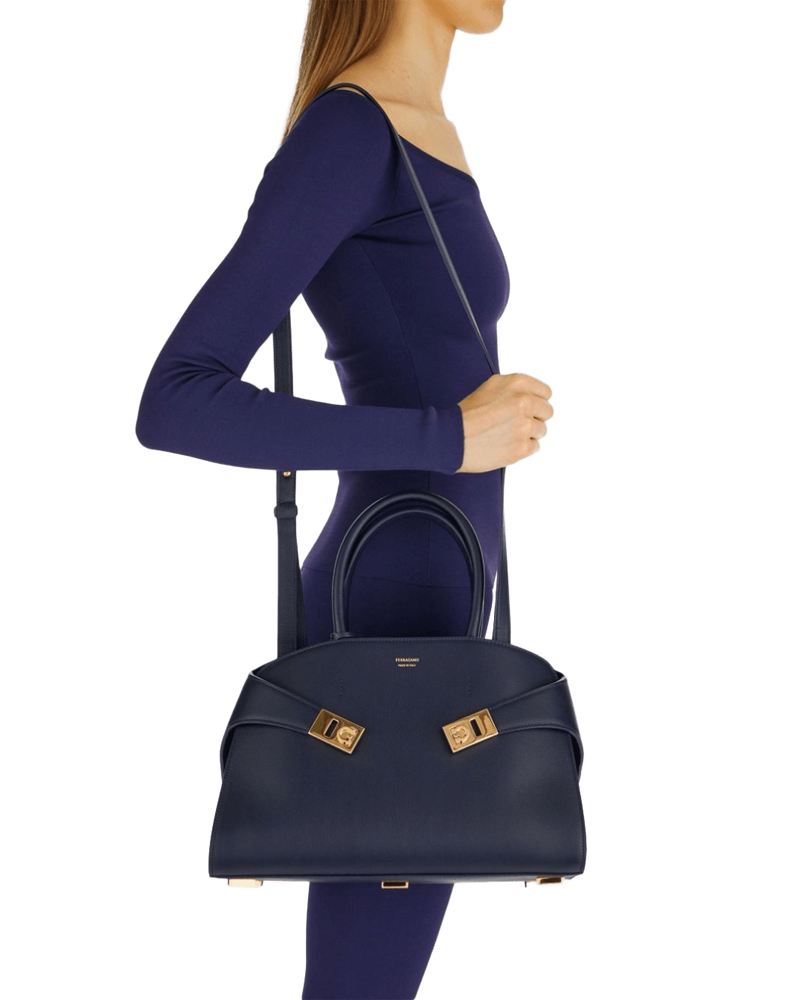 Salvatore Ferragamo Leather Hug Tote Bag Glam Steals