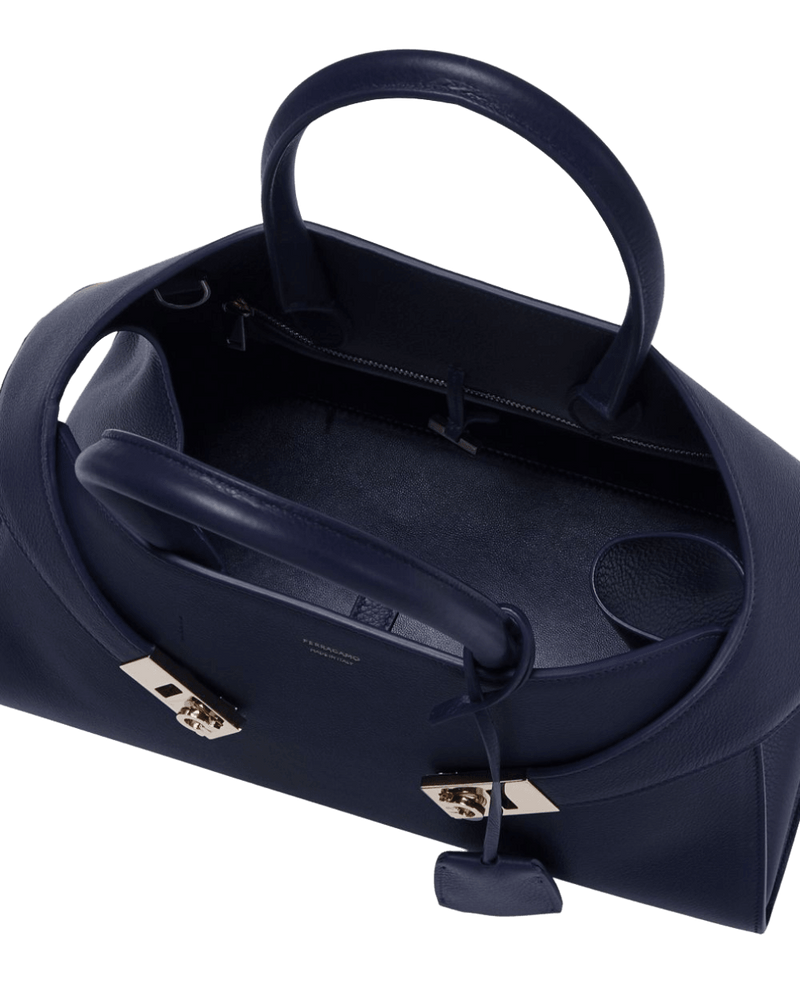 Salvatore Ferragamo Leather Hug Tote Bag Glam Steals