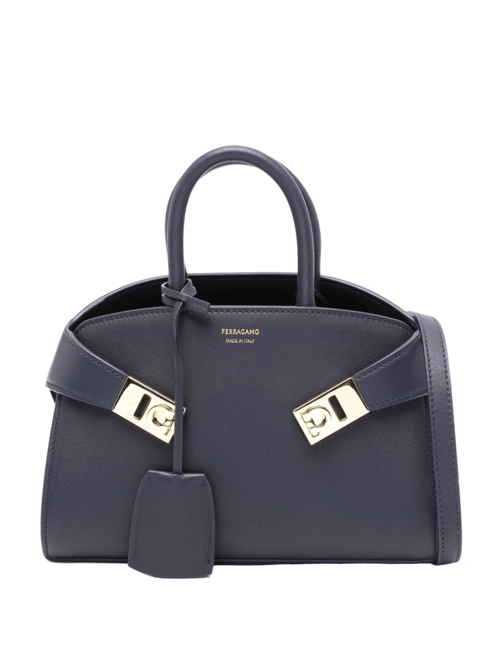 Salvatore Ferragamo Leather Logo Print Tote Bag Glam Steals