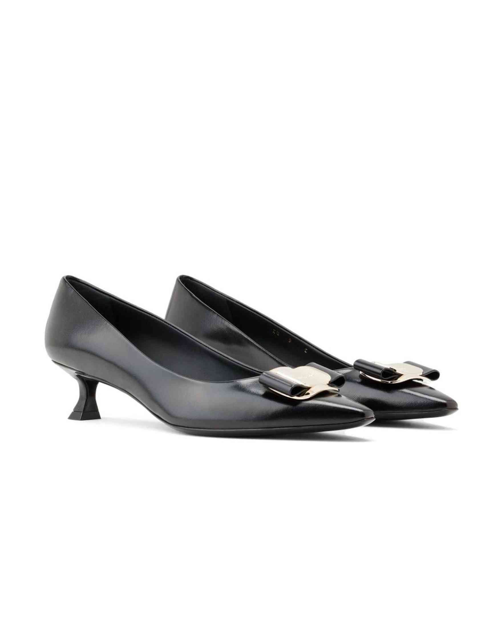 Salvatore Ferragamo Leather New Vara Pumps Glam Steals