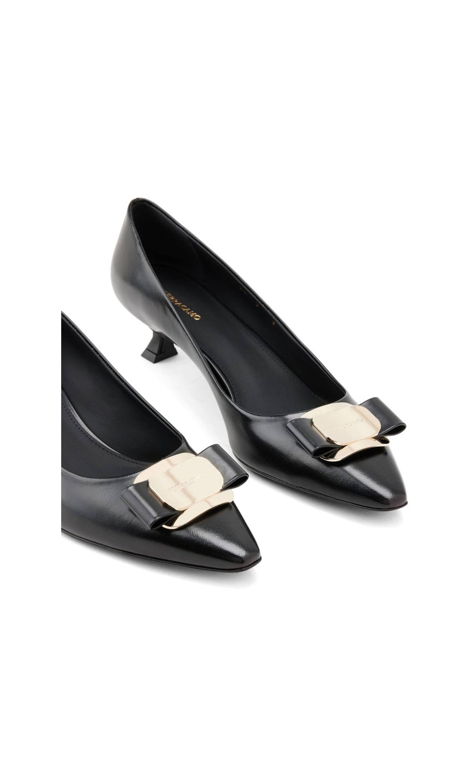 Salvatore Ferragamo Leather New Vara Pumps Glam Steals