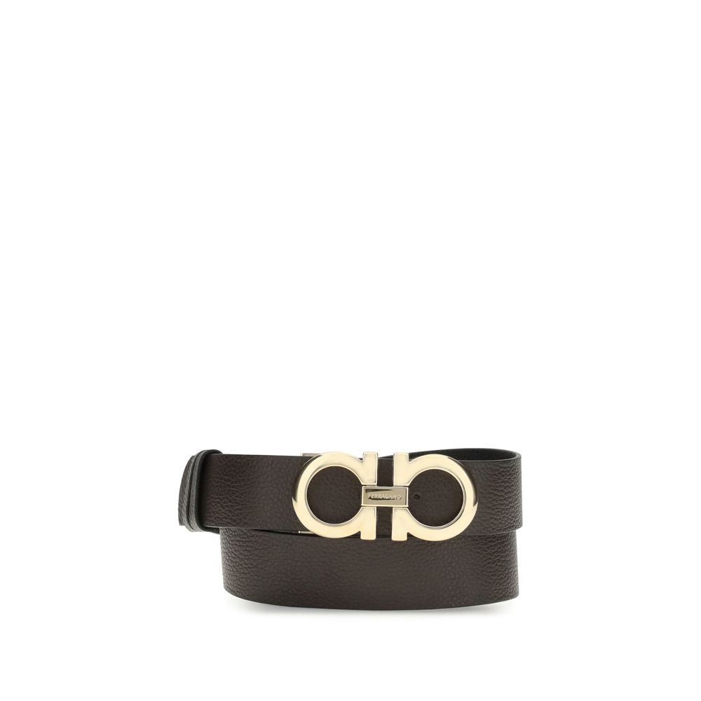 Salvatore Ferragamo Leather Reversible Belt Glam Steals
