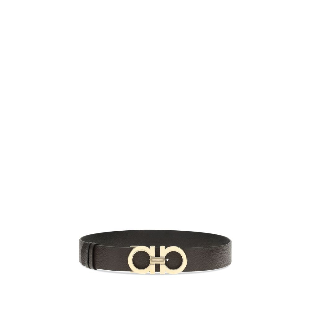 Salvatore Ferragamo Leather Reversible Belt Glam Steals