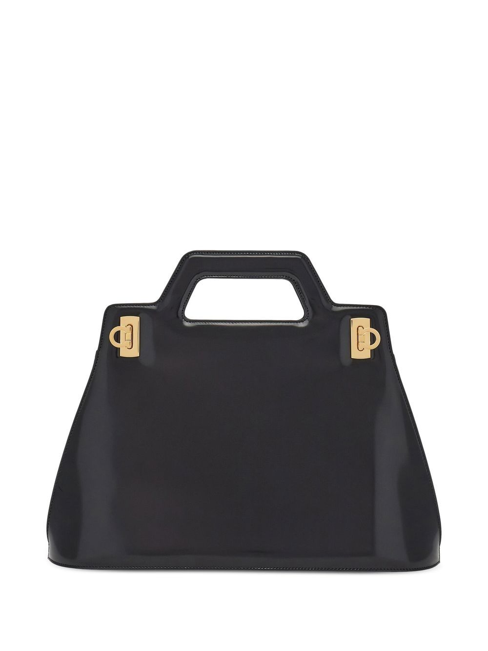 Salvatore Ferragamo Leather Top Handle Tote Bag Glam Steals