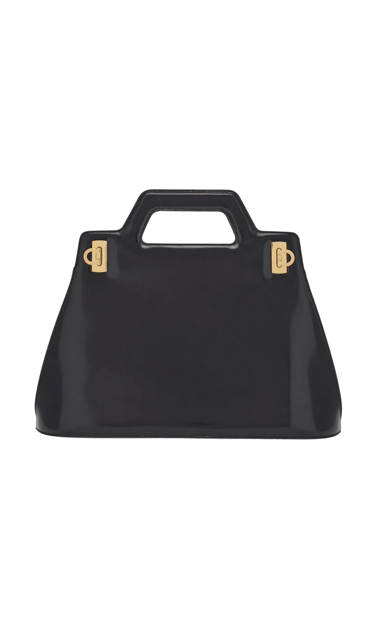 Salvatore Ferragamo Leather Top Handle Tote Bag Glam Steals