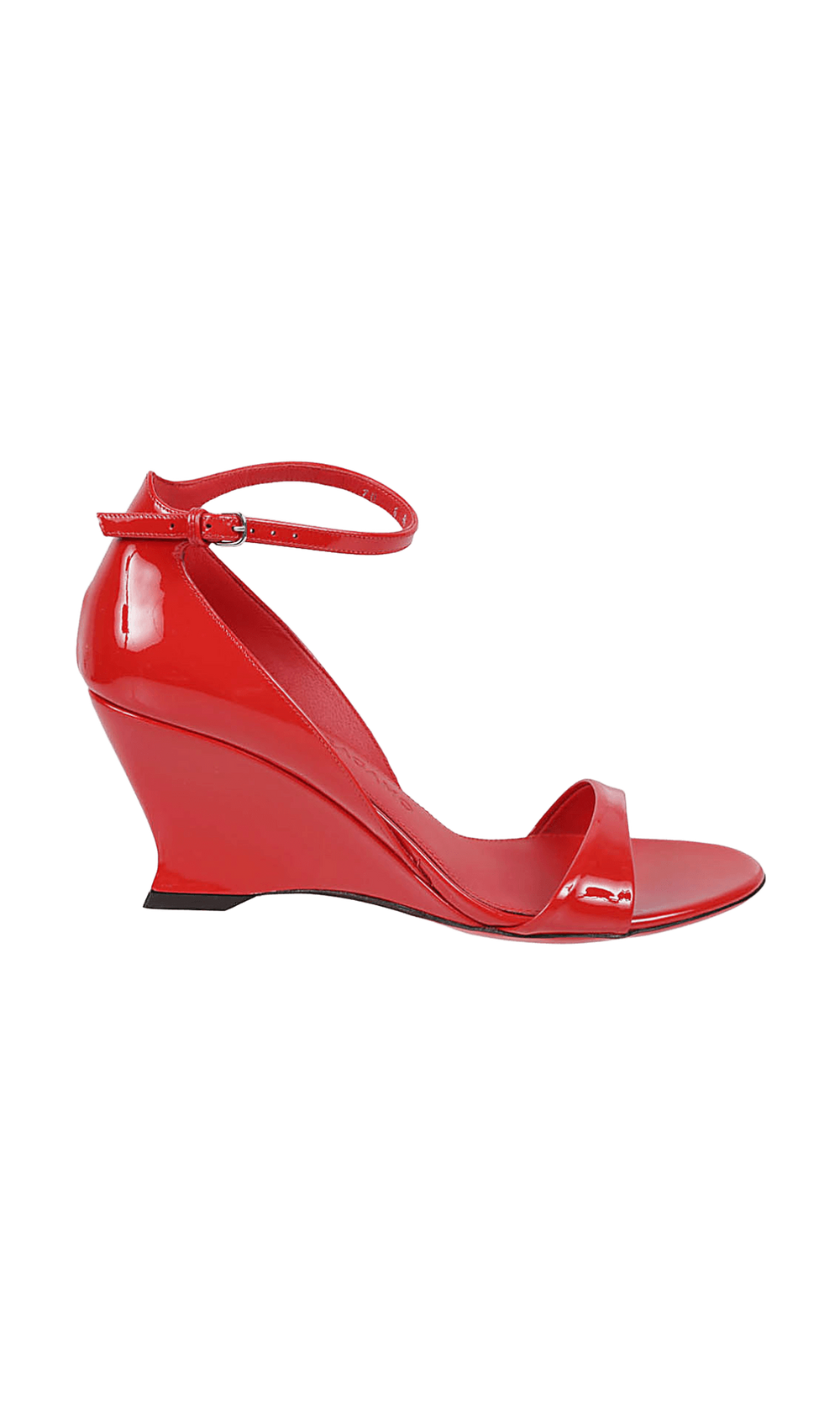 Salvatore Ferragamo Leather Wedge Sandals with Open Toe Glam Steals