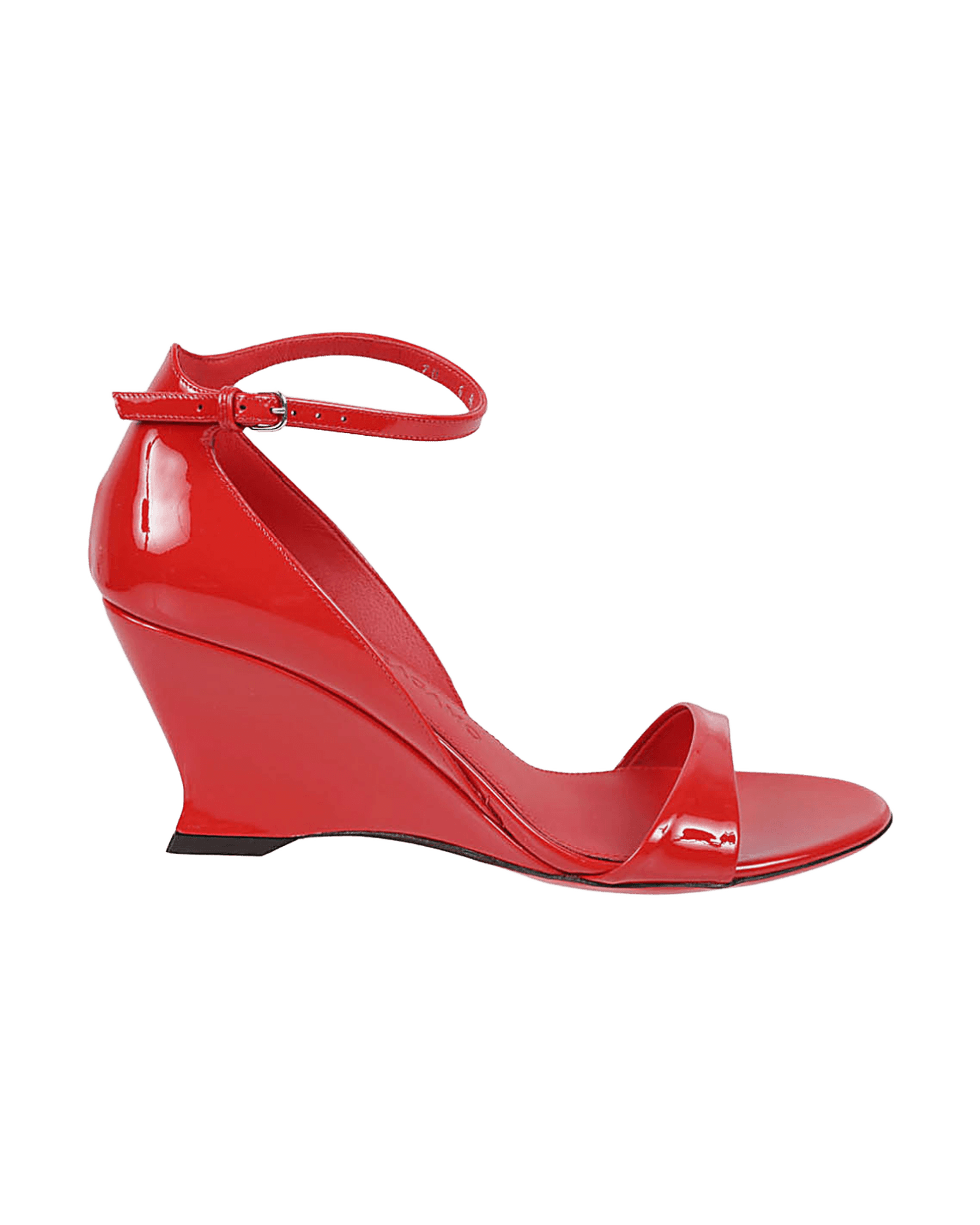 Salvatore Ferragamo Open Toe Leather Wedge Sandals Heels