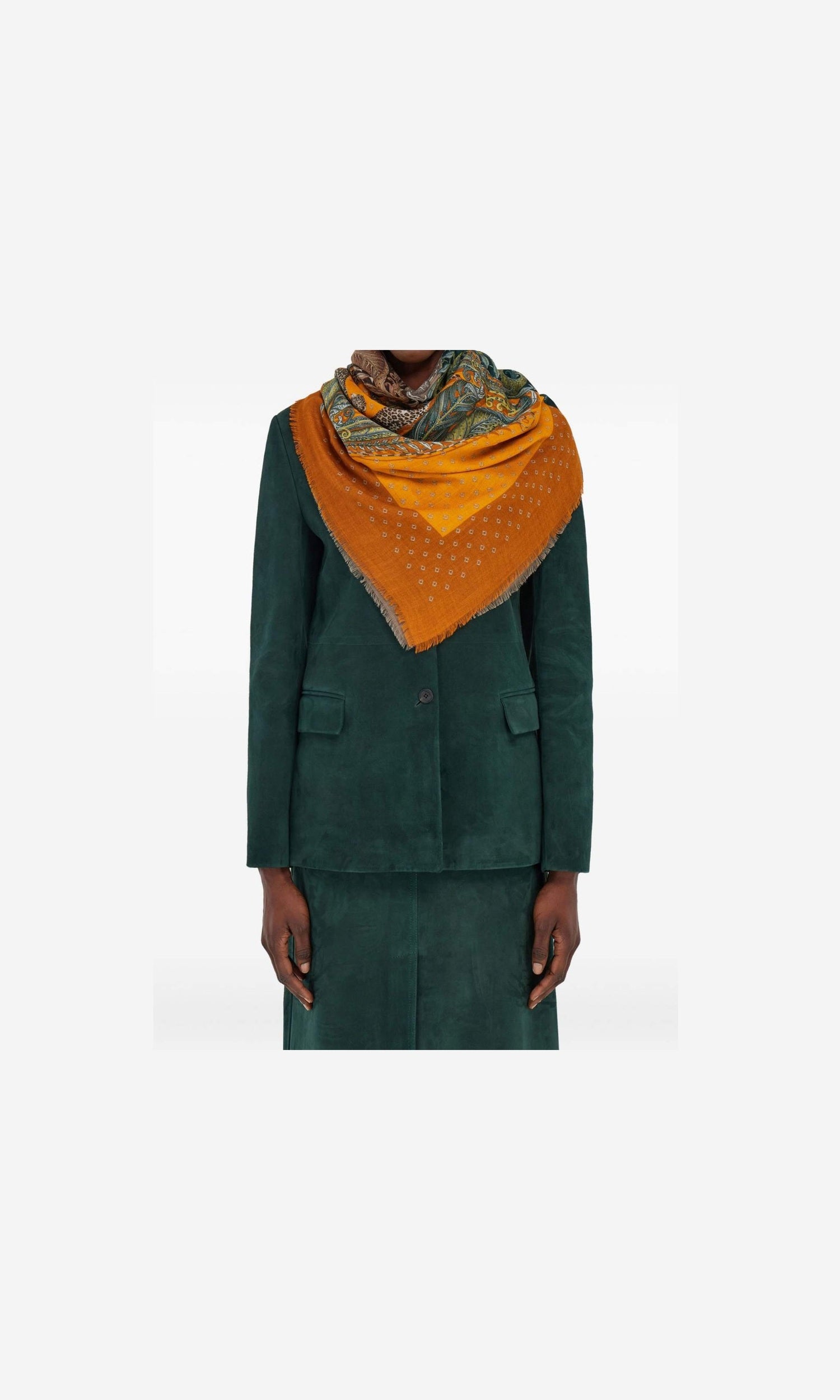 Salvatore Ferragamo Madras Print Cashmere Stole Glam Steals