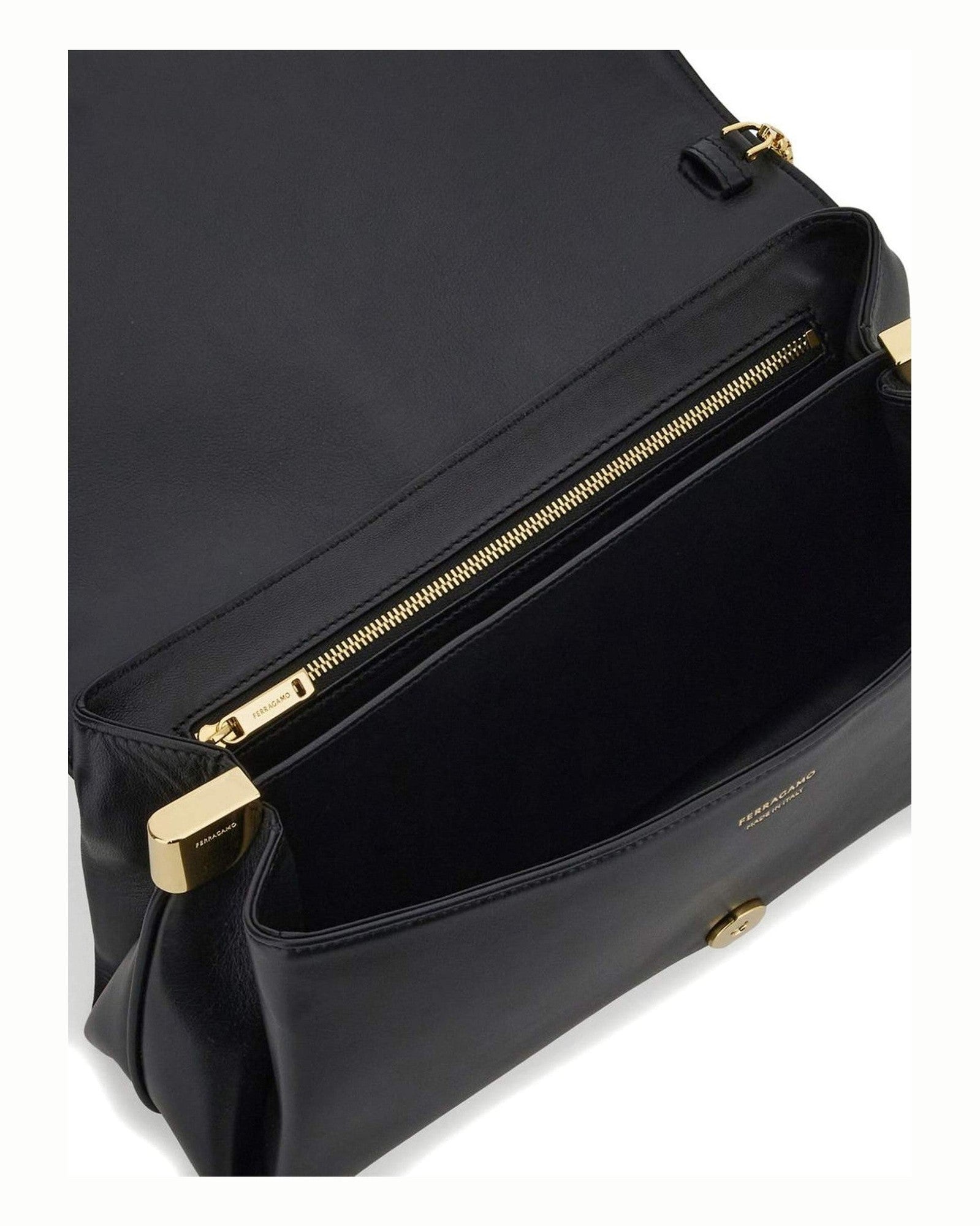 Salvatore Ferragamo Medium Front Flap Soulder Bag Glam Steals