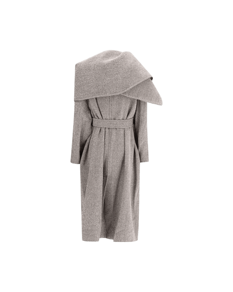 Salvatore Ferragamo Oversized Asymmetric Coat Glam Steals