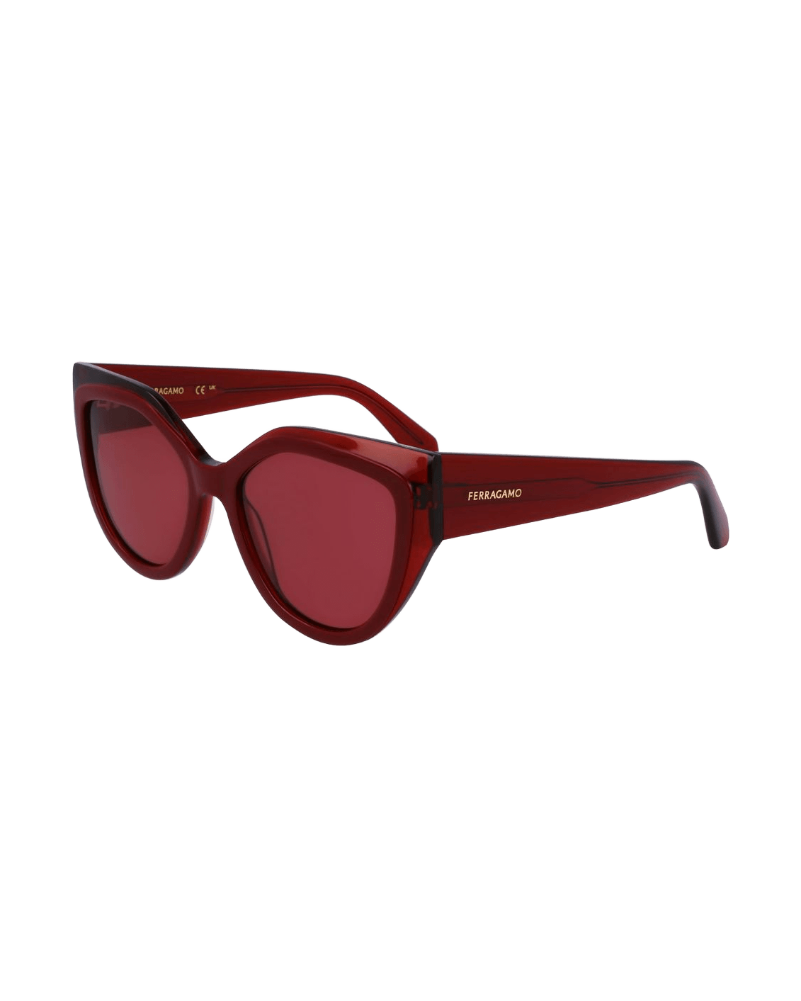 Salvatore Ferragamo Red Acetate Sunglasses Sunglasses