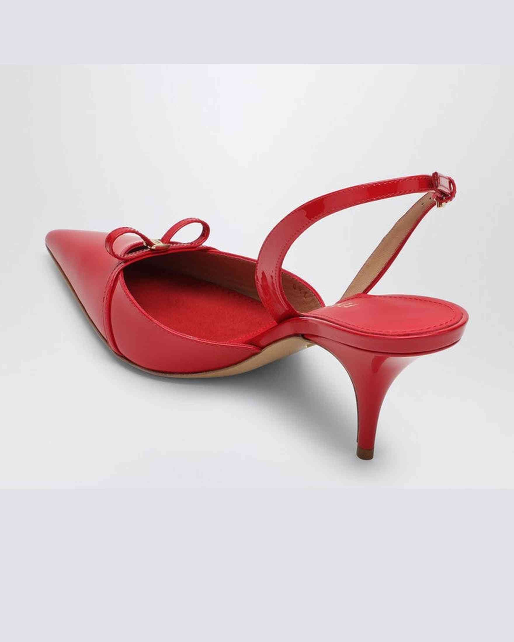 Salvatore Ferragamo Red Gylla 70 Slingback in Flame Glam Steals