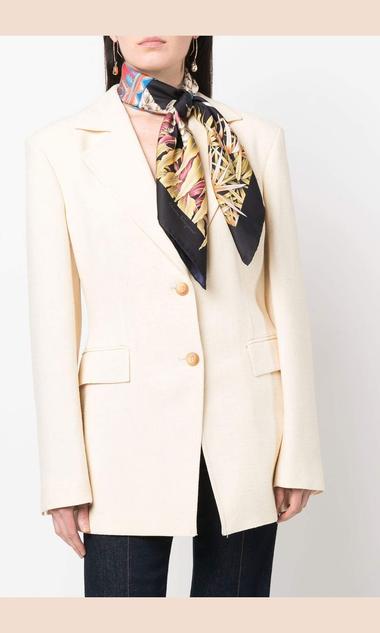 Salvatore Ferragamo Silk India Print Scarf Glam Steals