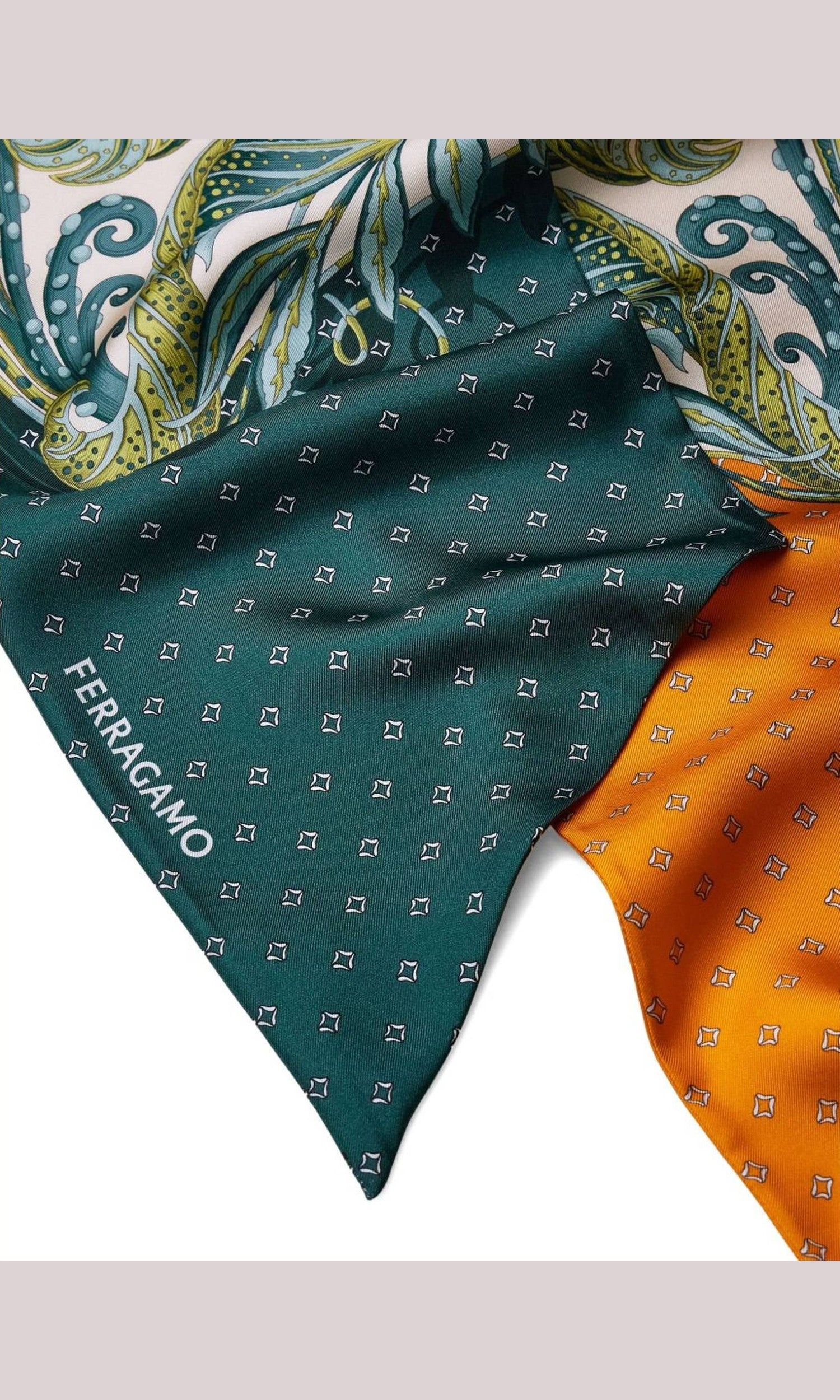 Salvatore Ferragamo Silk Madras Print Bandeau Glam Steals