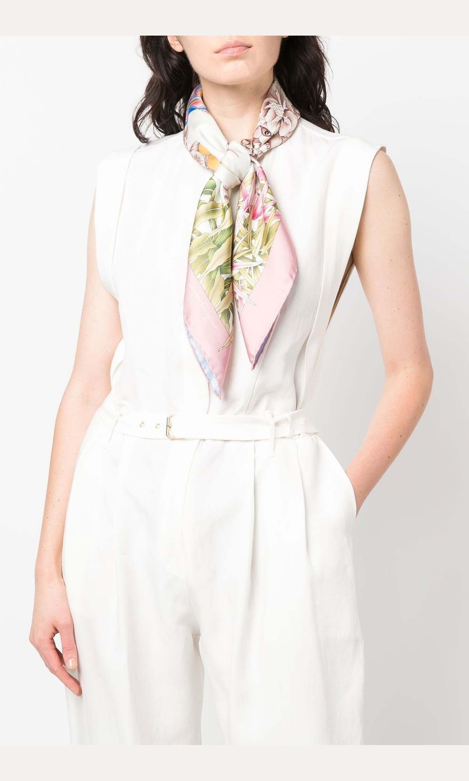 Salvatore Ferragamo Silk Printed Scarf Glam Steals