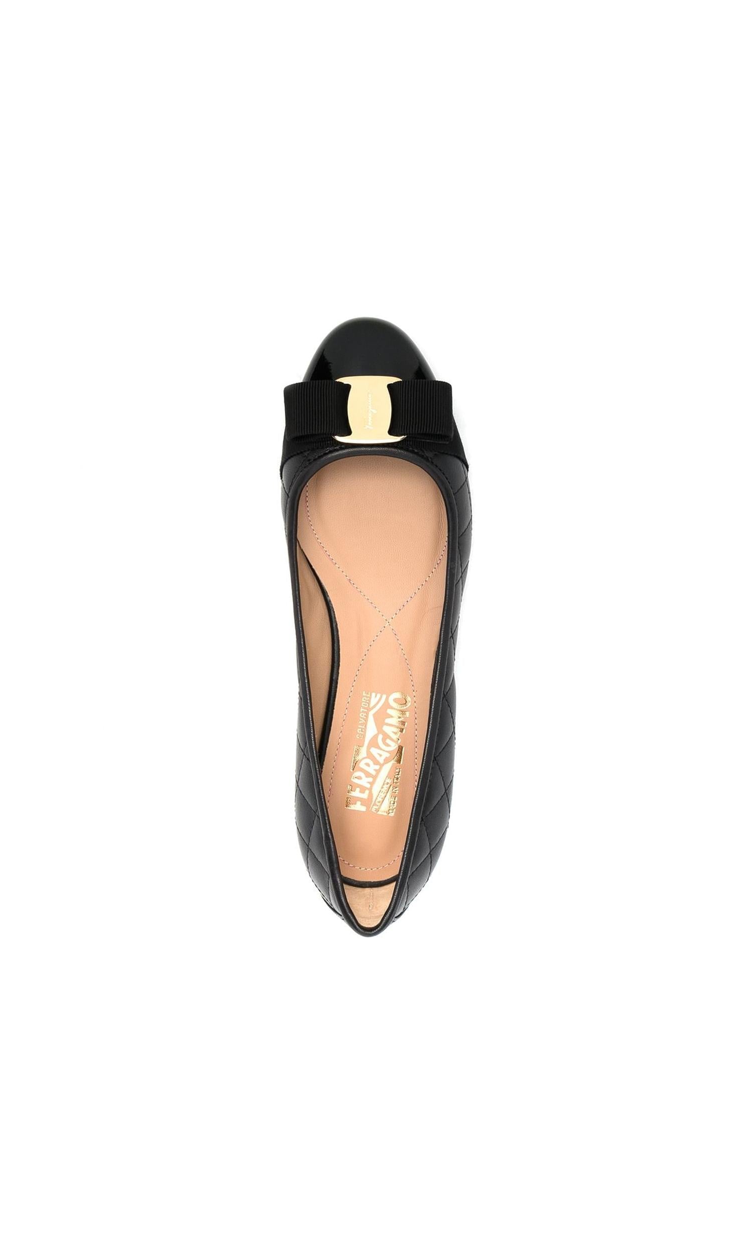 Salvatore Ferragamo Varina Quilted Ballerinas Glam Steals
