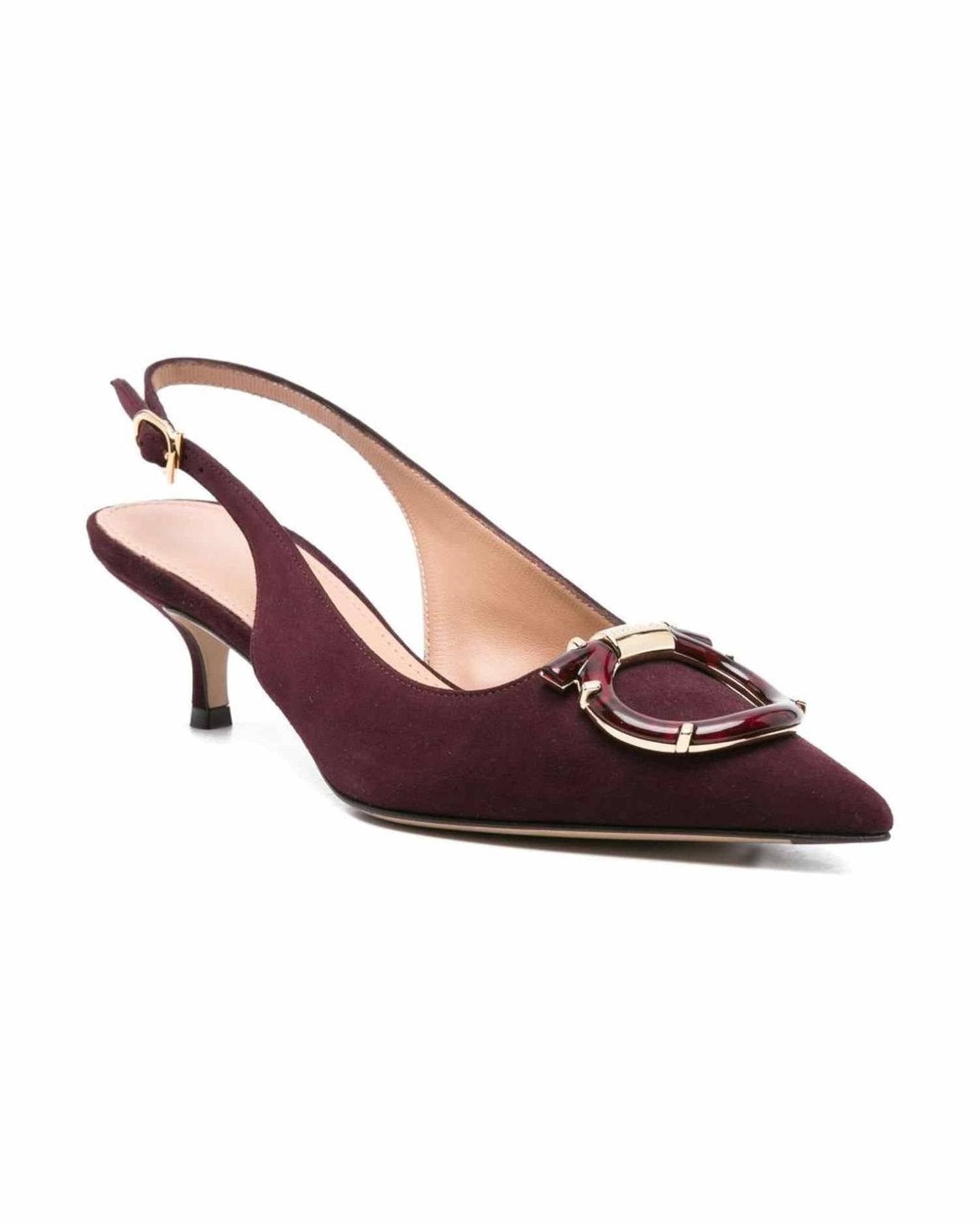 Salvatore Ferragamo with Heel Bordeaux Glam Steals