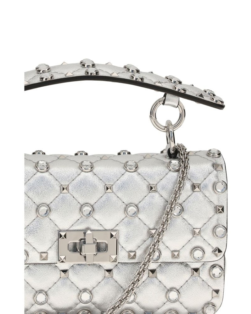 Valentino Garavani Silver Lamb Ovis Aries Shoulder Bag Glam Steals