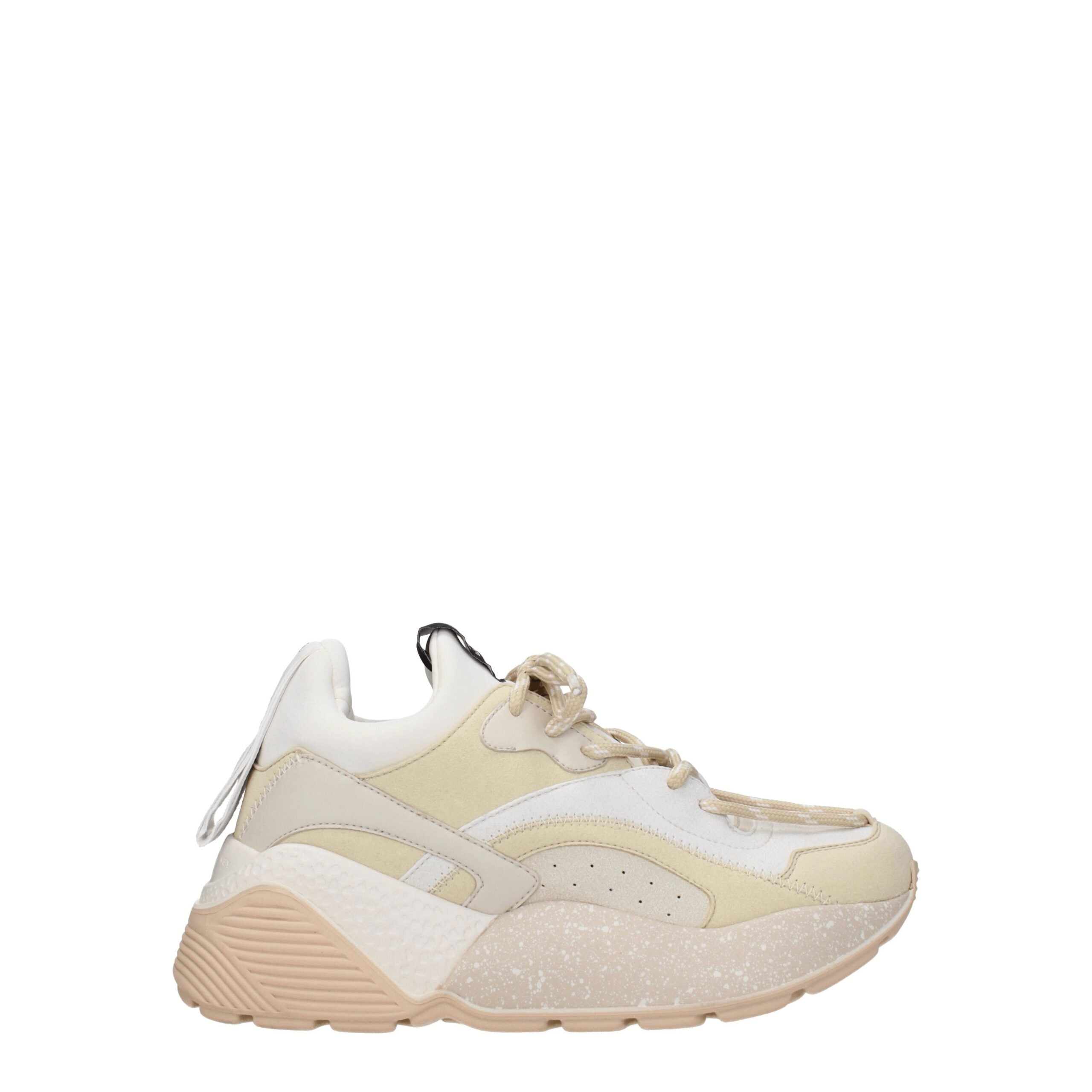 Stella Mccartney Beige Leather Chunky Sneakers Glam Steals