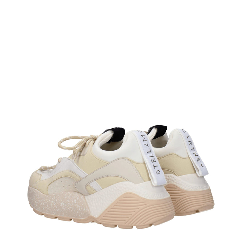 Stella Mccartney Beige Leather Chunky Sneakers Glam Steals