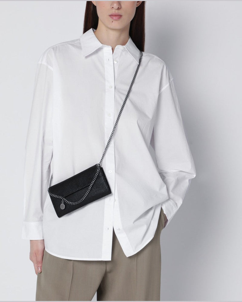 Stella Mccartney Black Falabella Crossbody Wallet Glam Steals