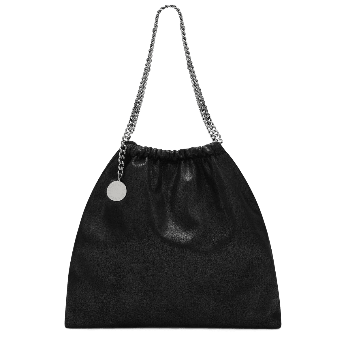 Stella Mccartney Black Falabella Drawstring Bag in Glam Steals