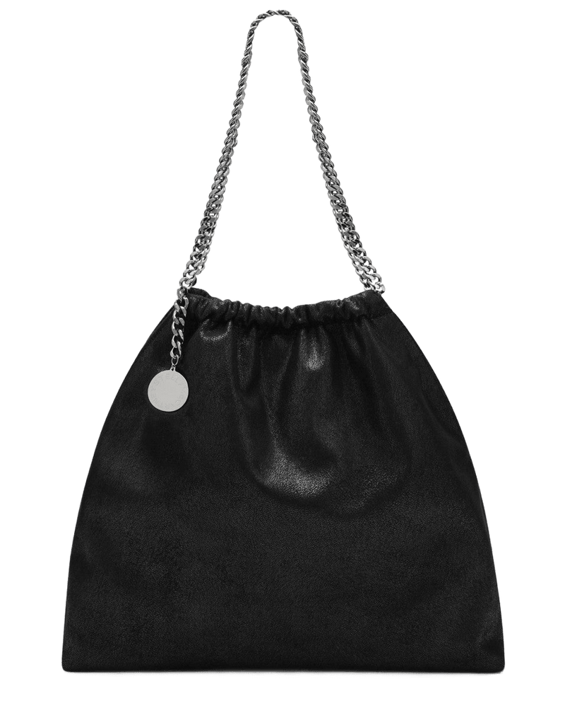 Stella Mccartney Black Falabella Drawstring Bag in Glam Steals