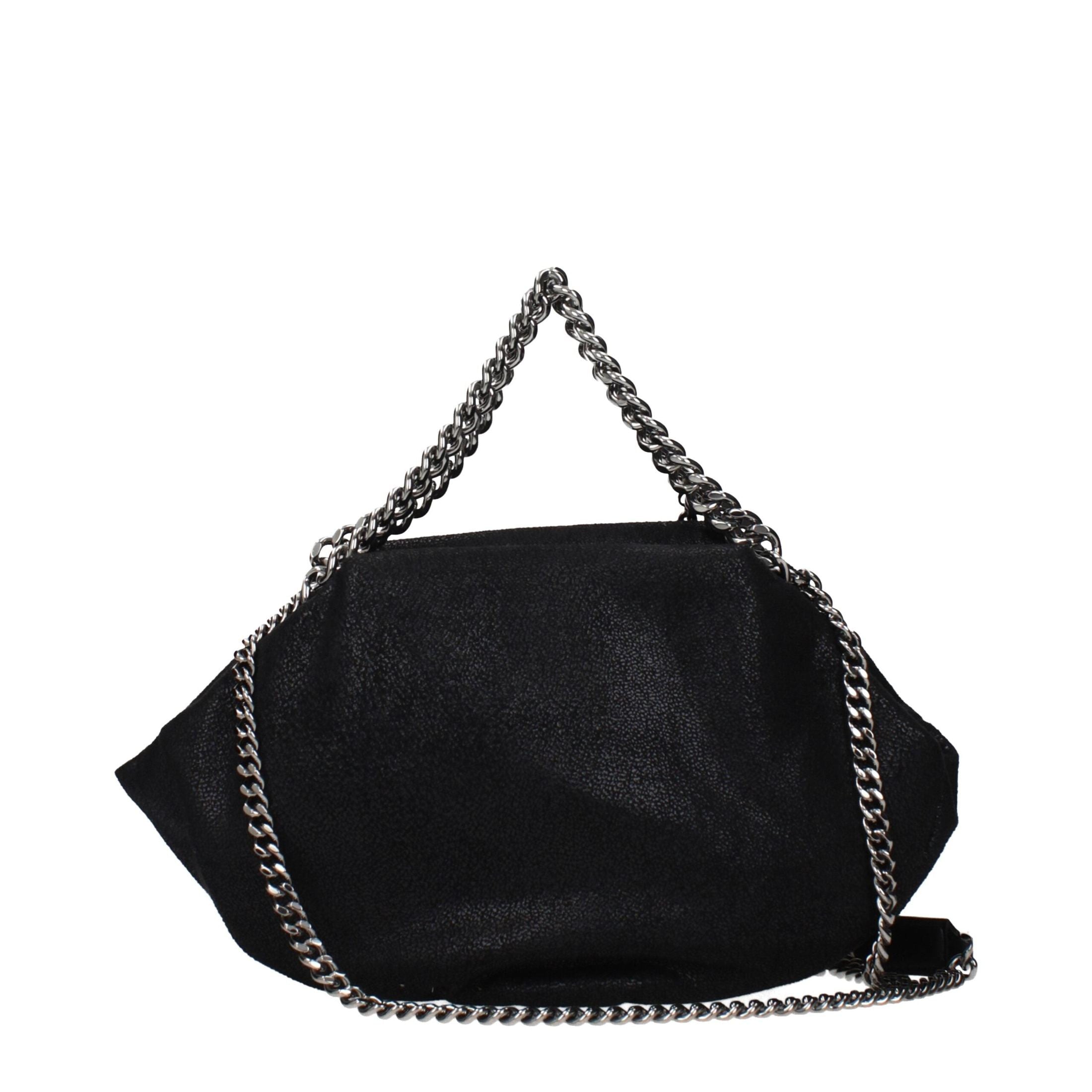 Stella Mccartney Black Leather Handbag Shoulder Bags