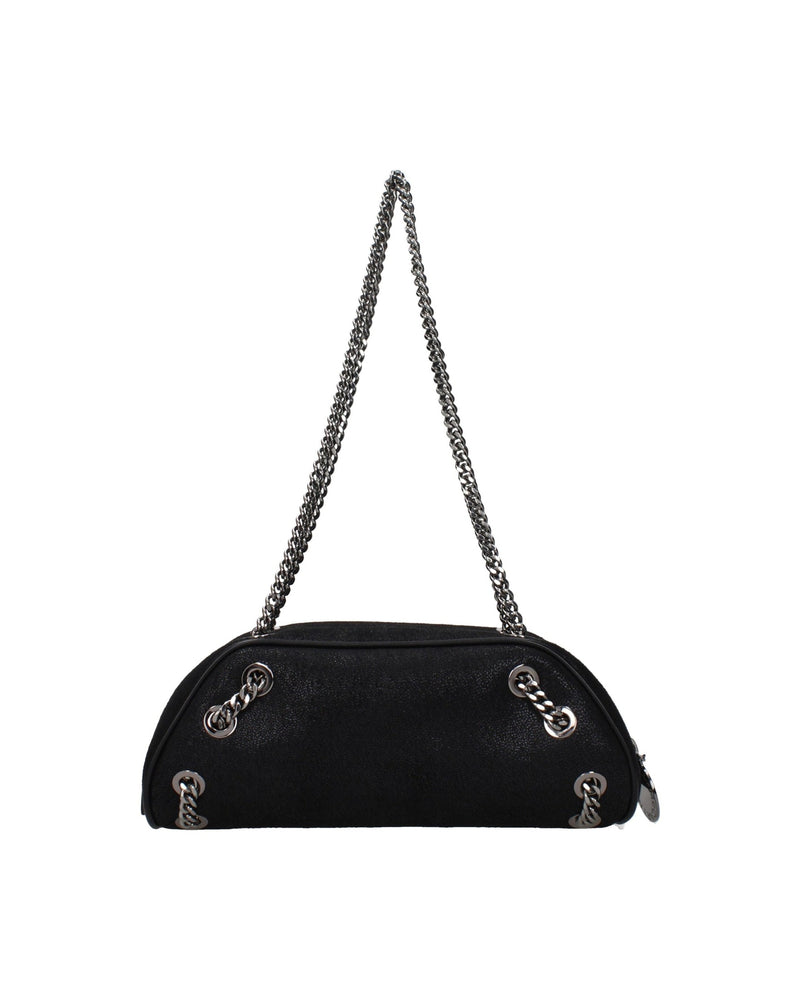 Stella Mccartney Black Leather Shoulder Bag Glam Steals