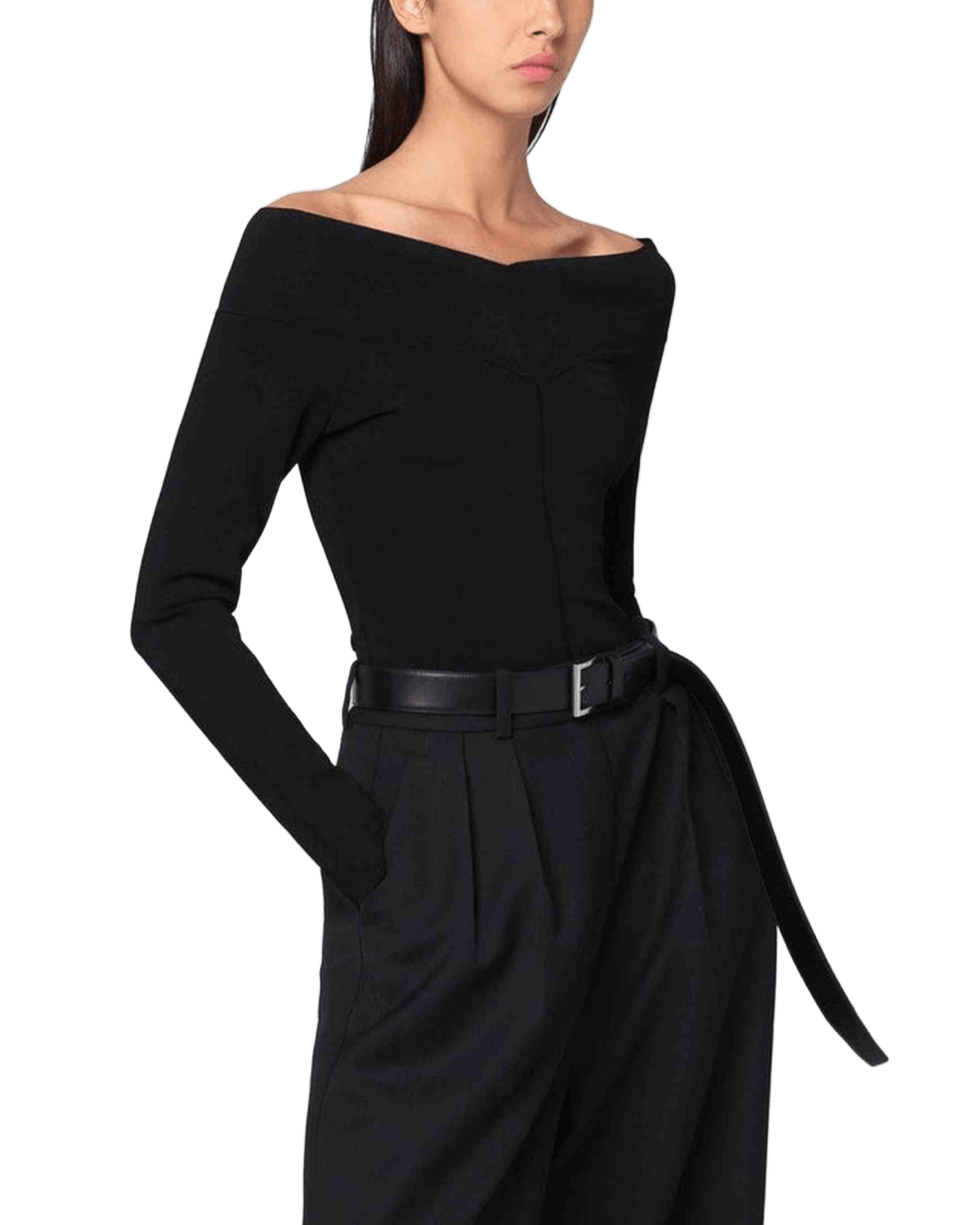 Stella Mccartney Black Viscose Blend Top Glam Steals