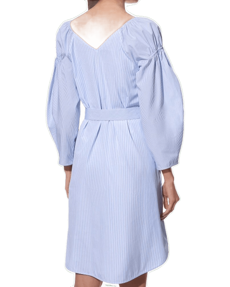 Stella Mccartney Blue Cotton Casual Dress Glam Steals