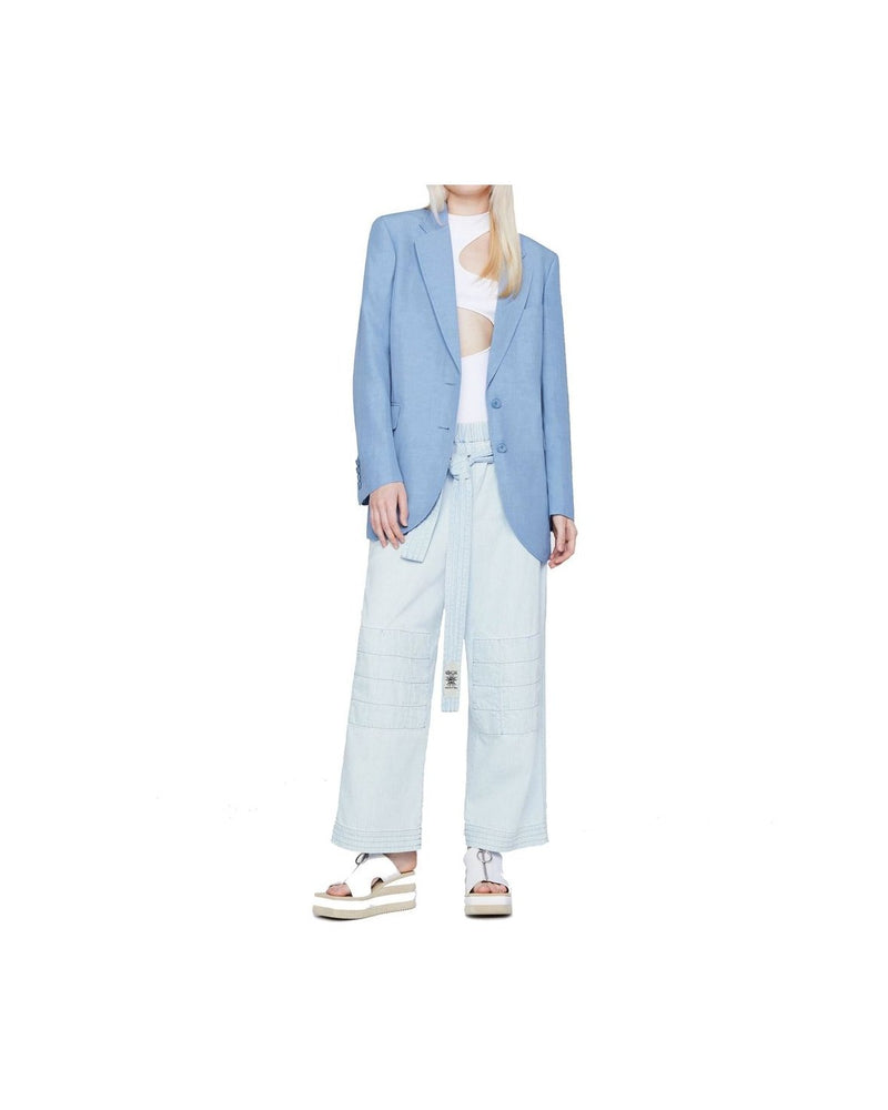 Stella Mccartney Blue Cotton Pant Glam Steals