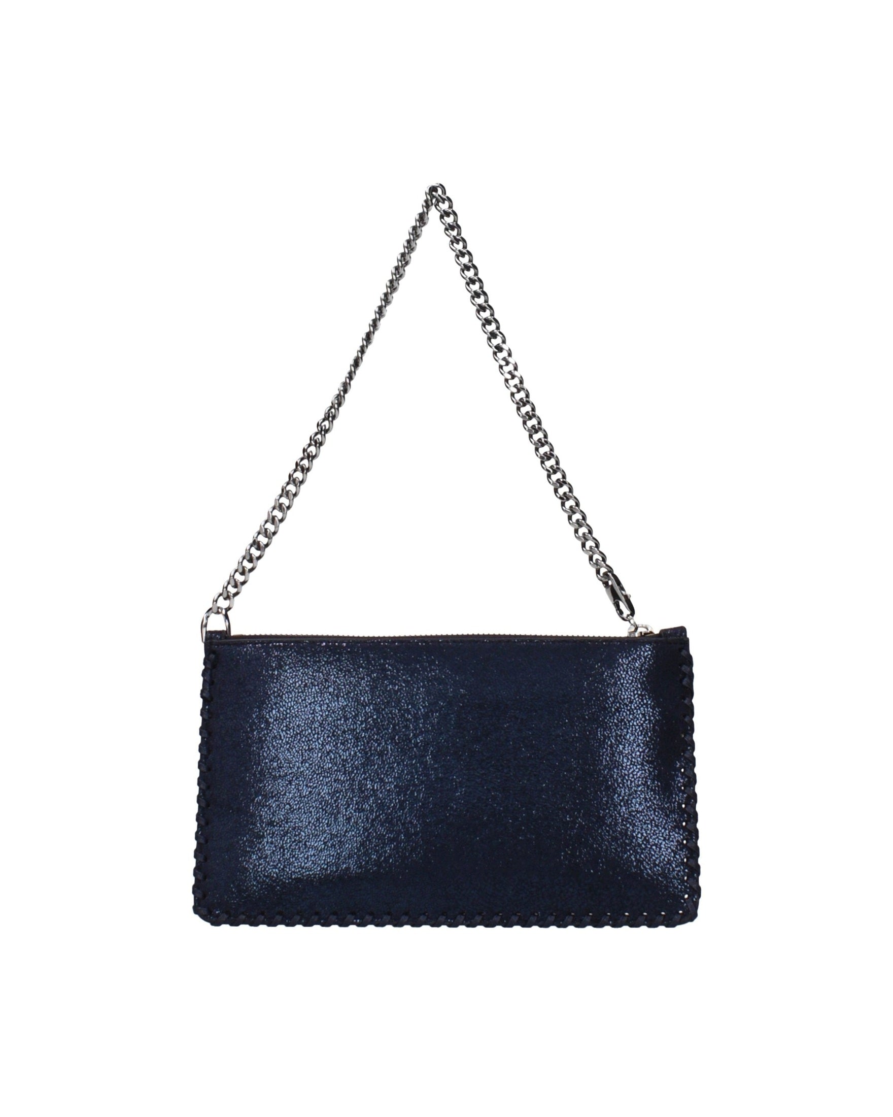 Stella Mccartney Blue Leather Clutch Bag Glam Steals
