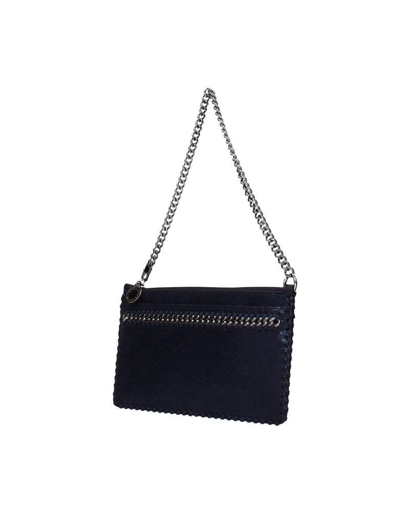 Stella Mccartney Blue Leather Clutch Bag Glam Steals