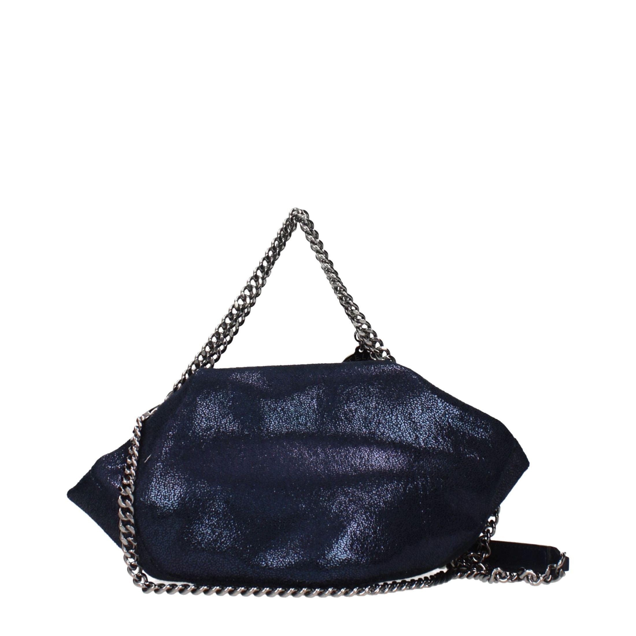 Stella Mccartney Blue Leather Handbag Shoulder Bags
