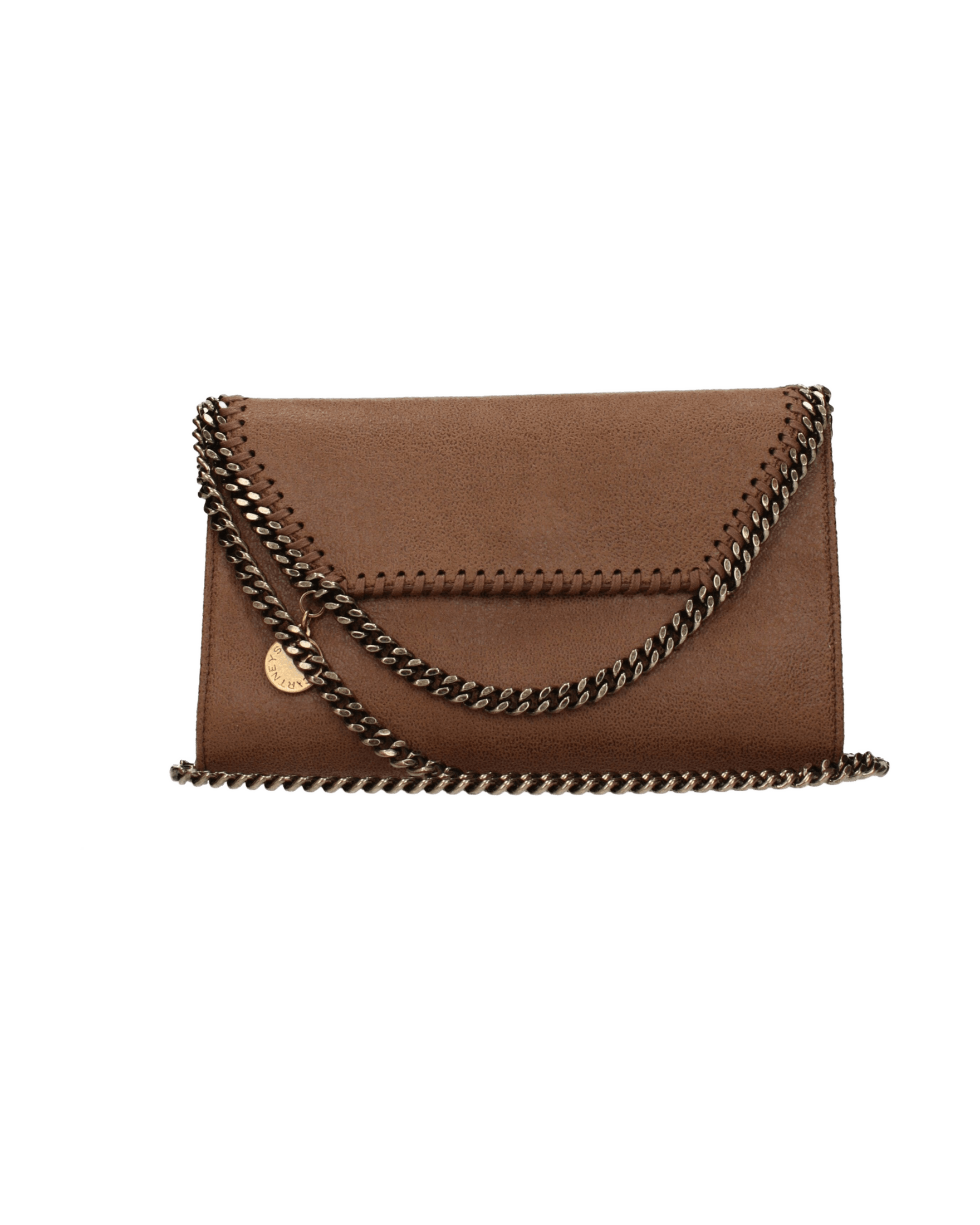 Stella Mccartney Brown Leather Clutch Bag Glam Steals
