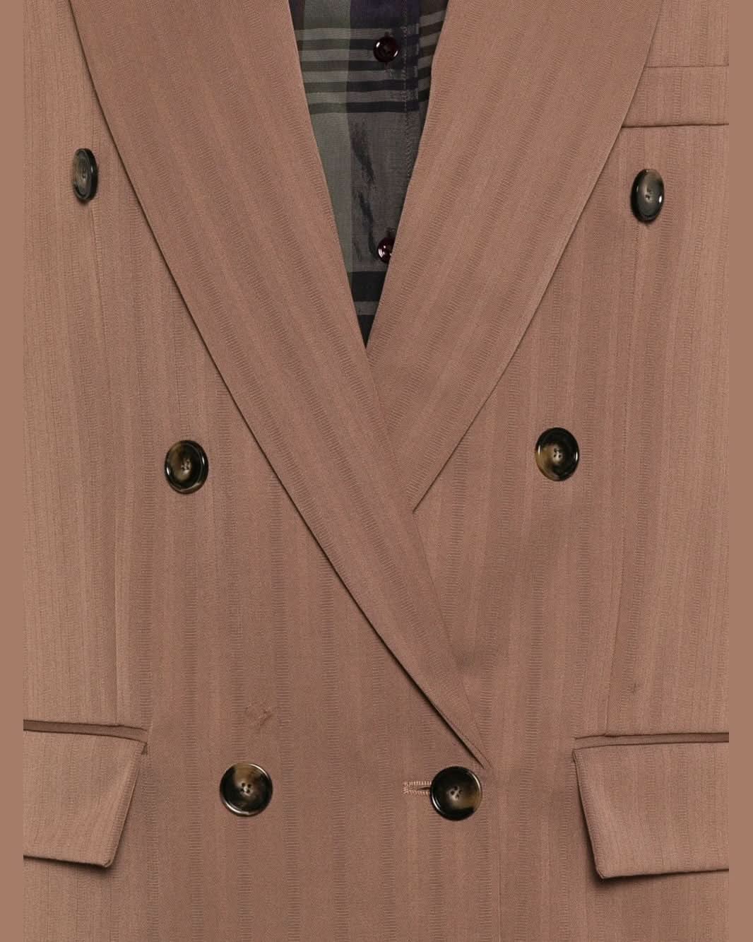 Stella Mccartney Brown Leather Jacket Jackets