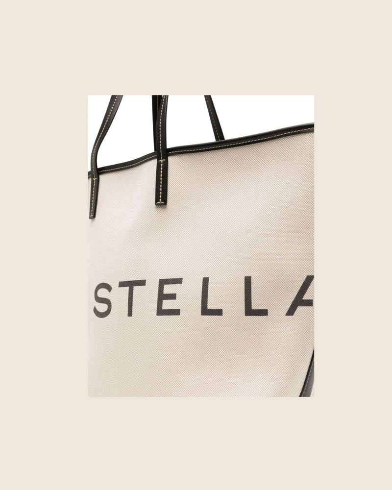 Stella Mccartney Canvas Logo Tote Bag Glam Steals