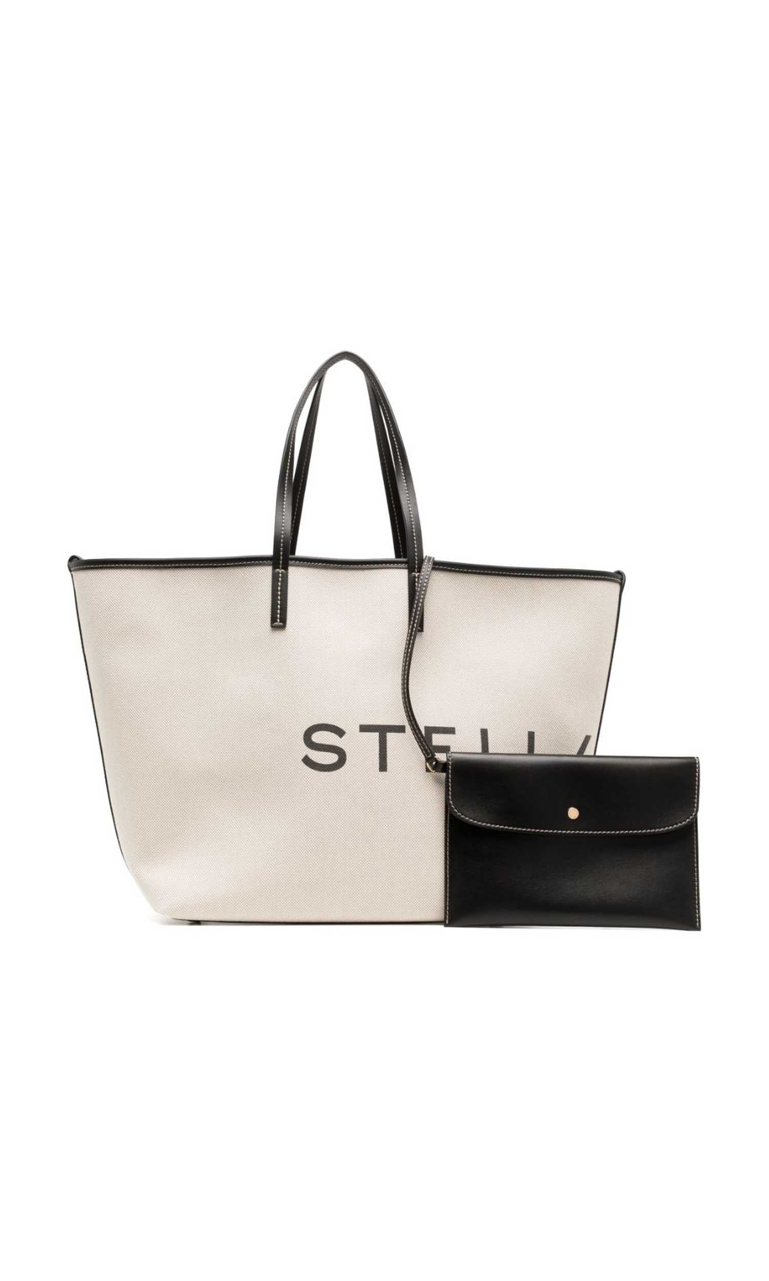 Stella Mccartney Canvas Logo Tote Bag Glam Steals