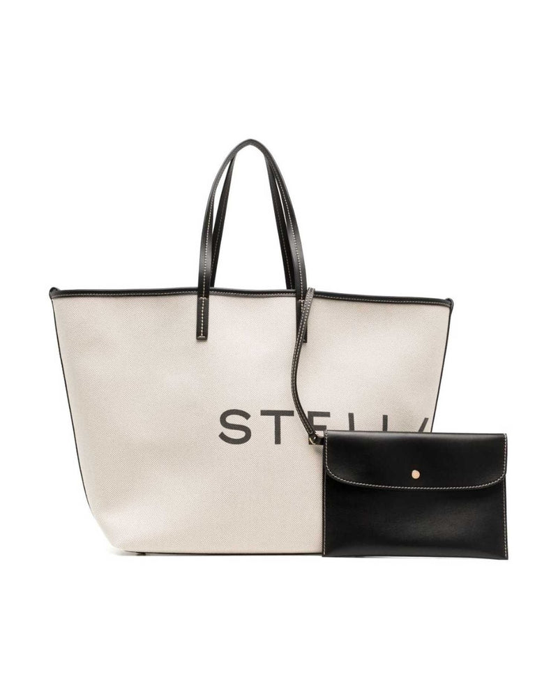 Stella Mccartney Canvas Logo Tote Bag Glam Steals