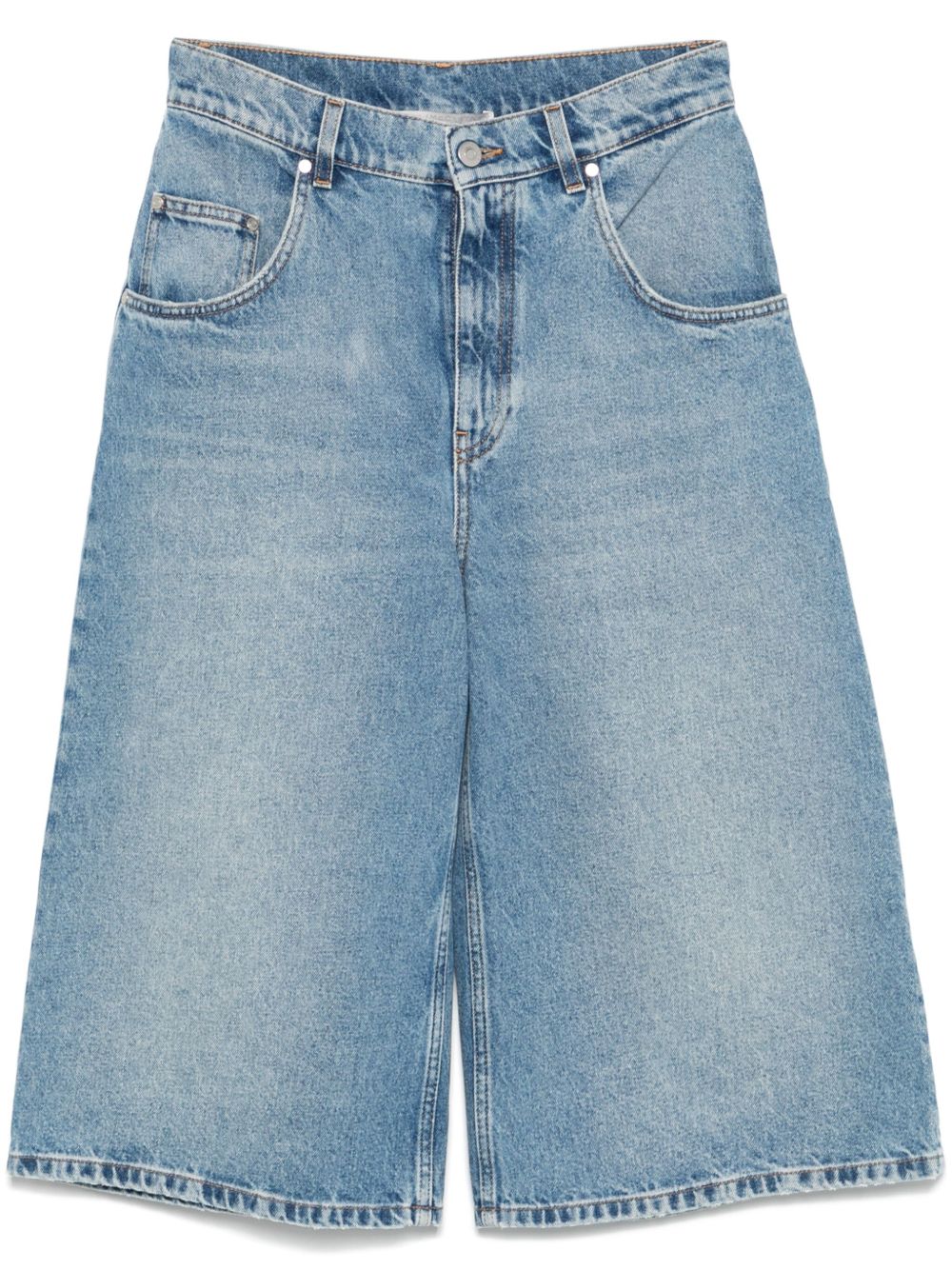 Stella Mccartney Cotton Denim Bermuda Shorts Glam Steals
